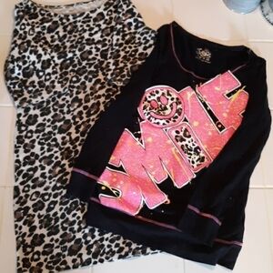 Justice Faded Glory 10 leopard print